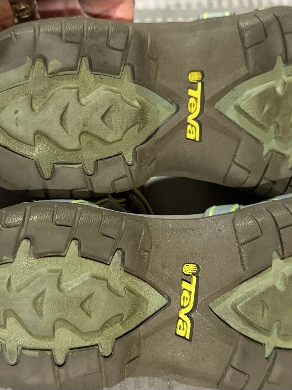 Teva Women’s Gray and Yellow Sport Sandals